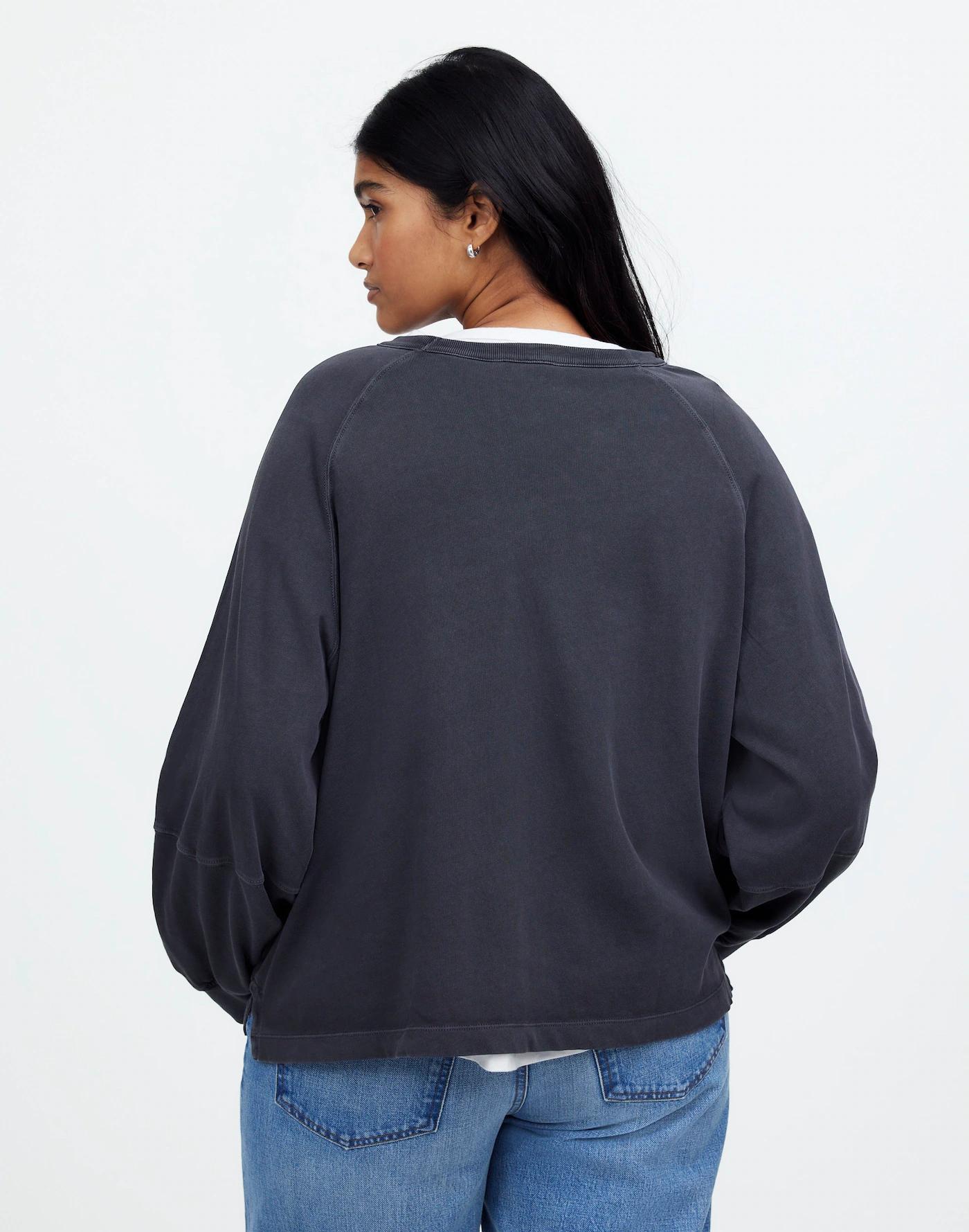 Plus Relaxed Long-Sleeve Raglan Tee Product Image