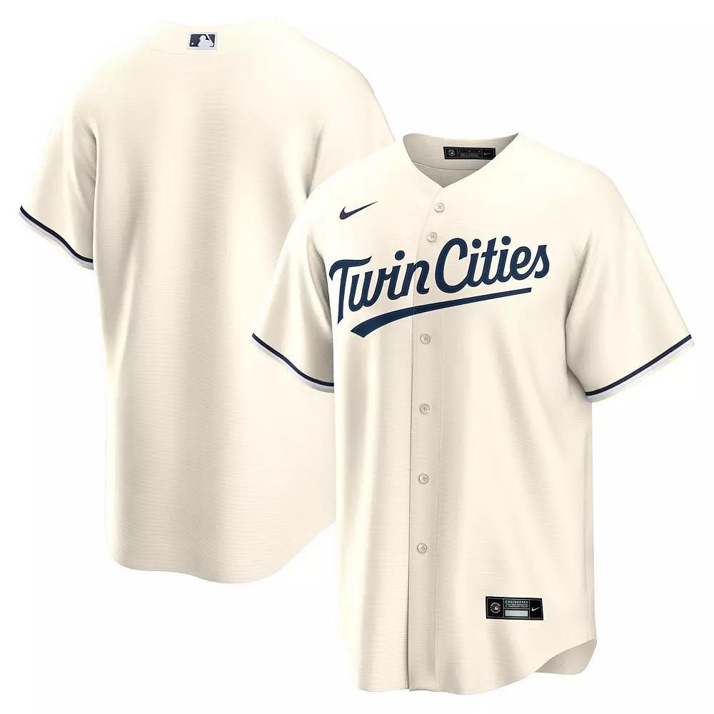 Men's Nike Cream Minnesota Twins Alternate Replica Team Jersey, Size: XL, Beige Product Image