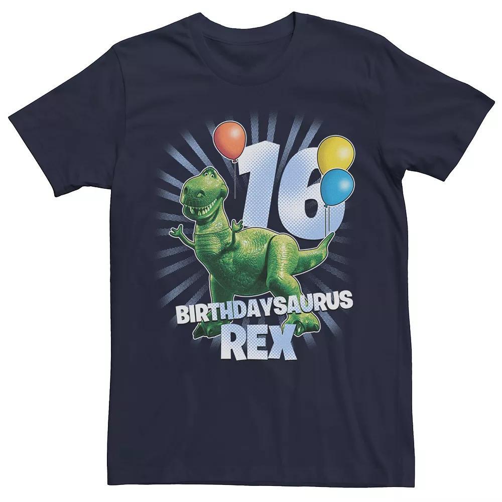 Disney / Pixar's Toy Story Rex Men's Birthdaysaurus 16th Birthday Tee, Size: Small, Blue Product Image