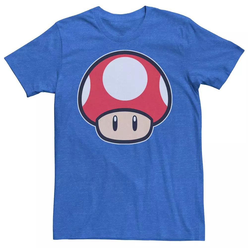 Men's Nintendo Mario Classic Red Mushroom Tee, Size: XL, Royal Grey Product Image
