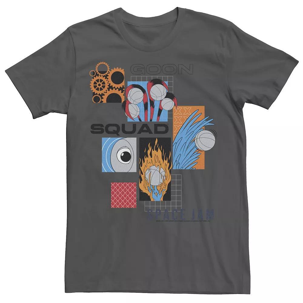 Men's Space Jam 2 Goon Squad Panel Collage Tee, Size: Medium, Grey Product Image