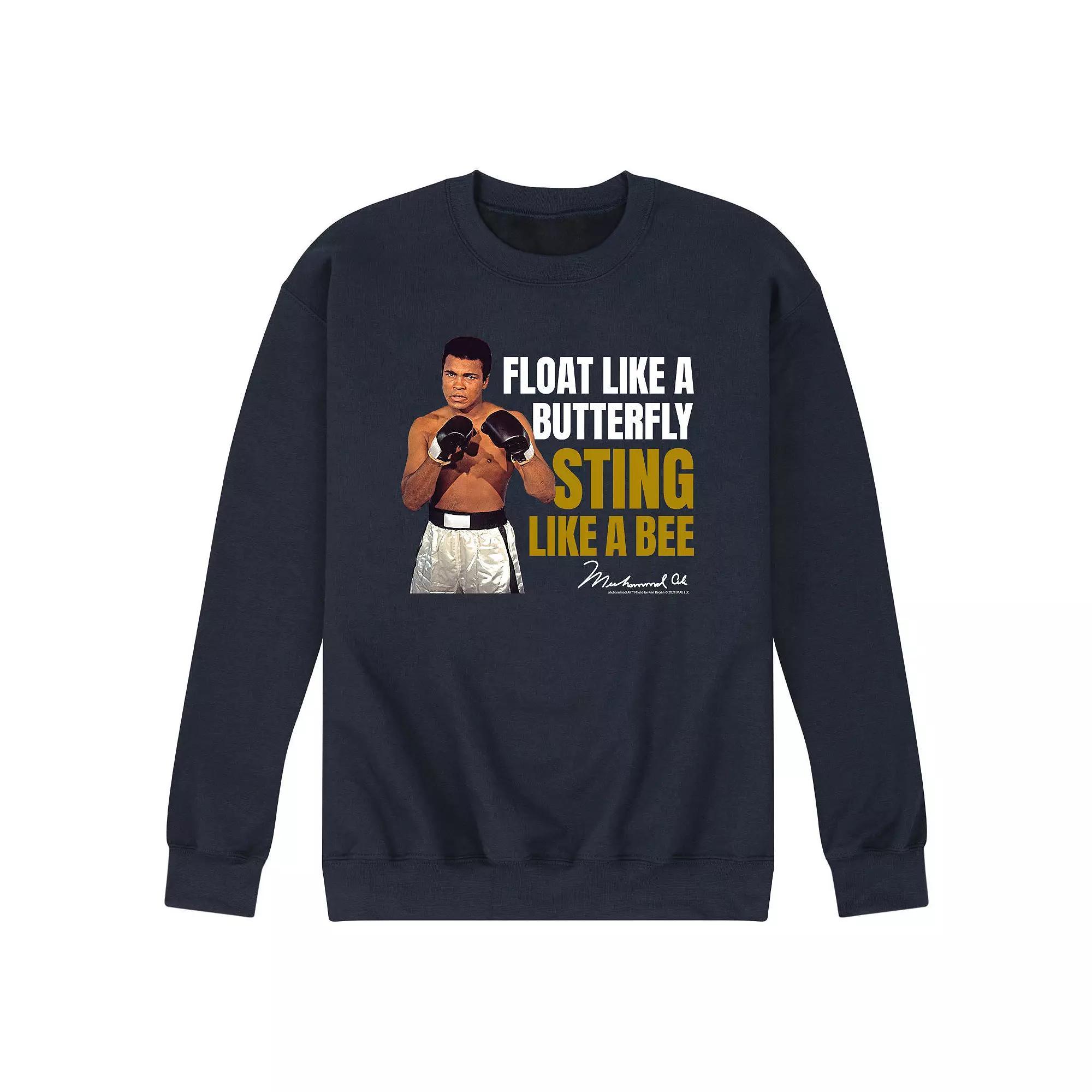 Mens Ali Float Like A Butterfly Tee Blue Product Image