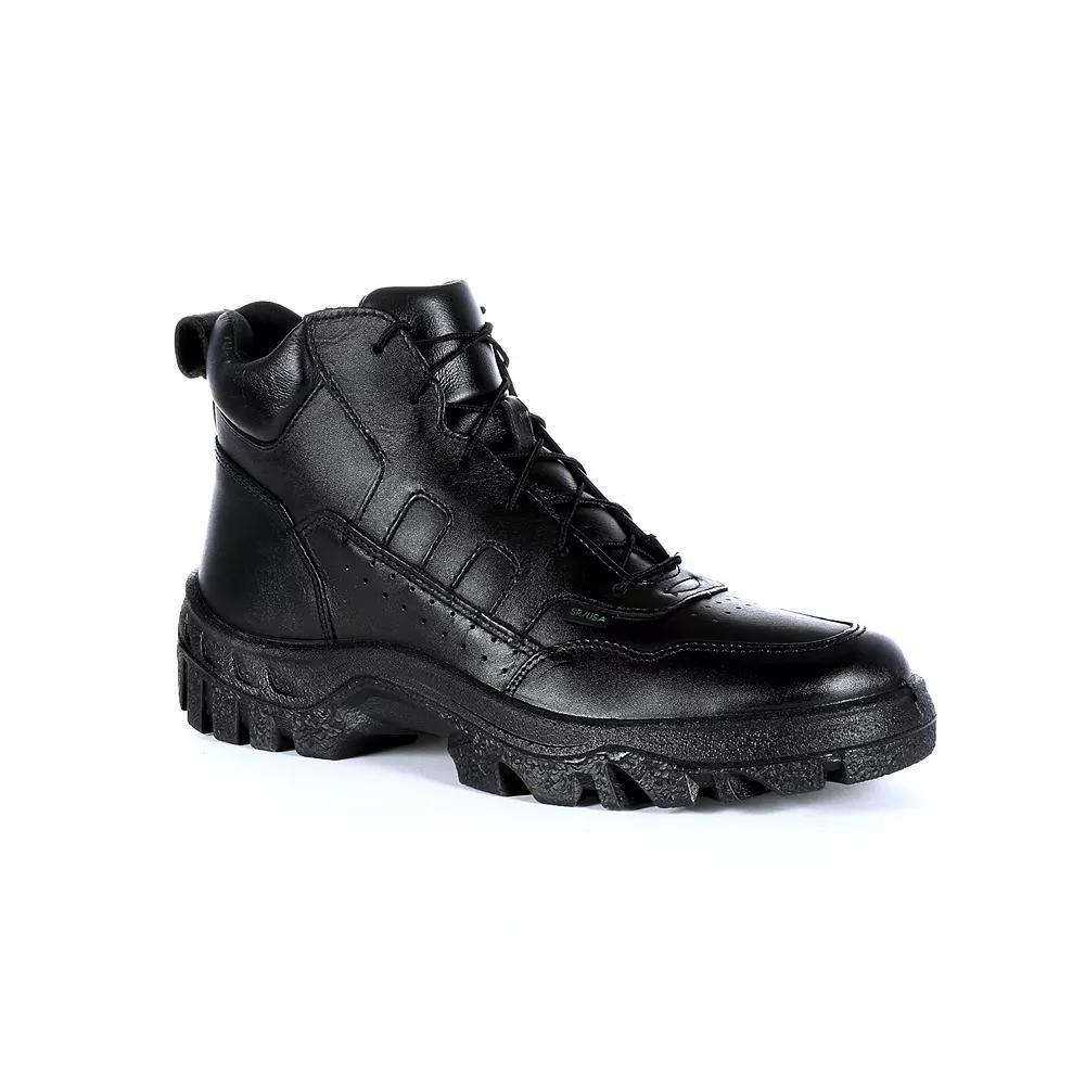 Rocky Postal TMC Men's Water Resistant Round Toe Work Boots, Size: 7.5 Wide, Black Product Image