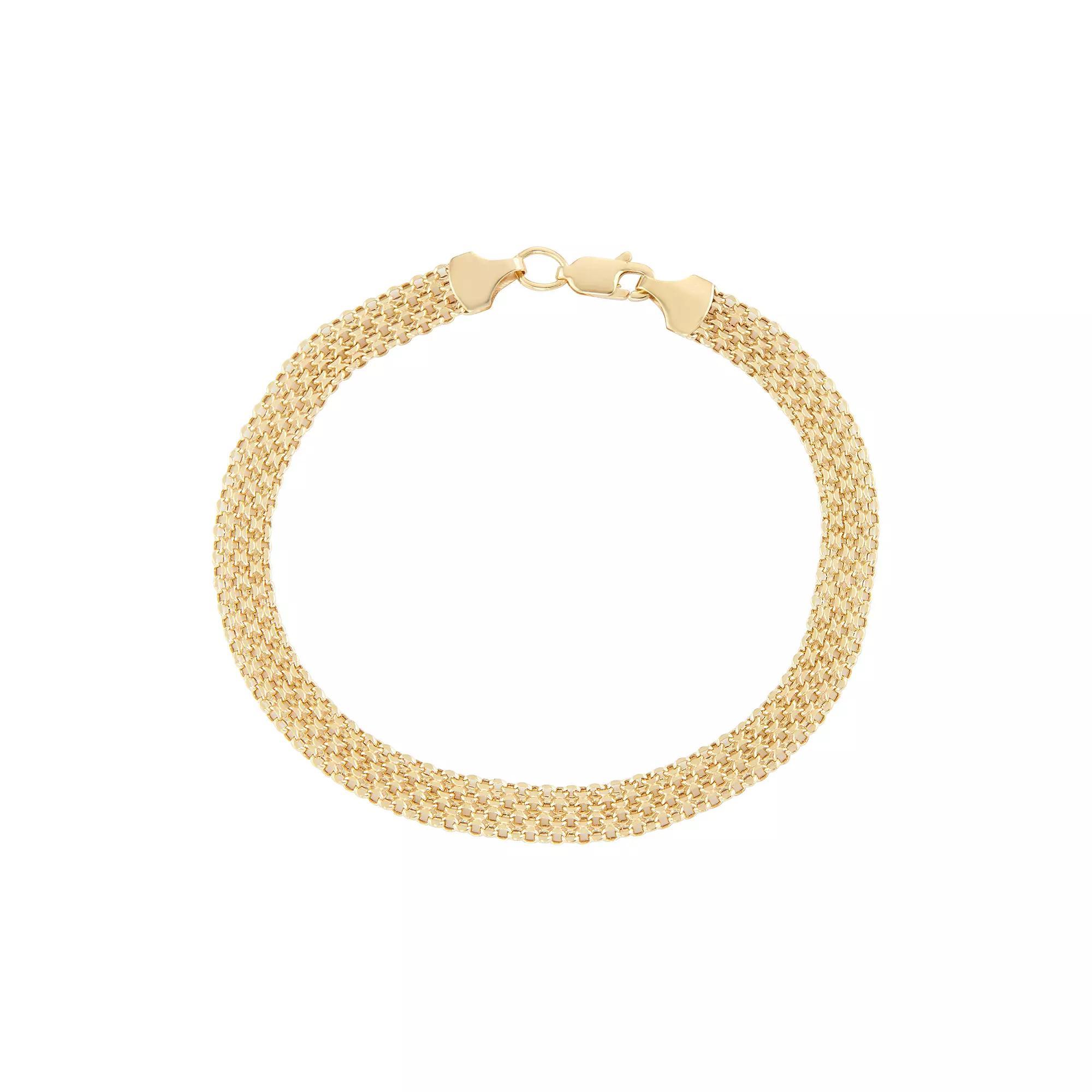 Jordan Blue 14k Gold Bismark Chain Bracelet, Women's, Size: 8" Product Image