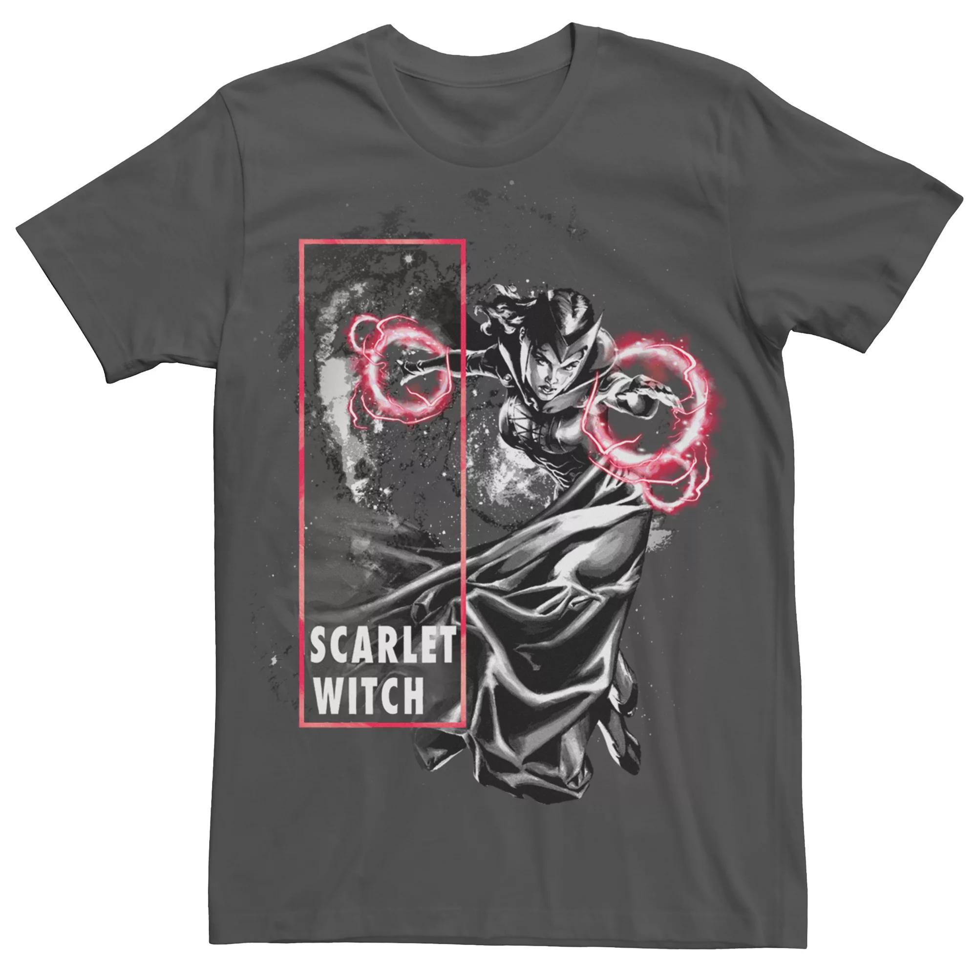 Men's Marvel Scarlet Witch Blast Graphic Tee, Size: Medium, Grey Product Image