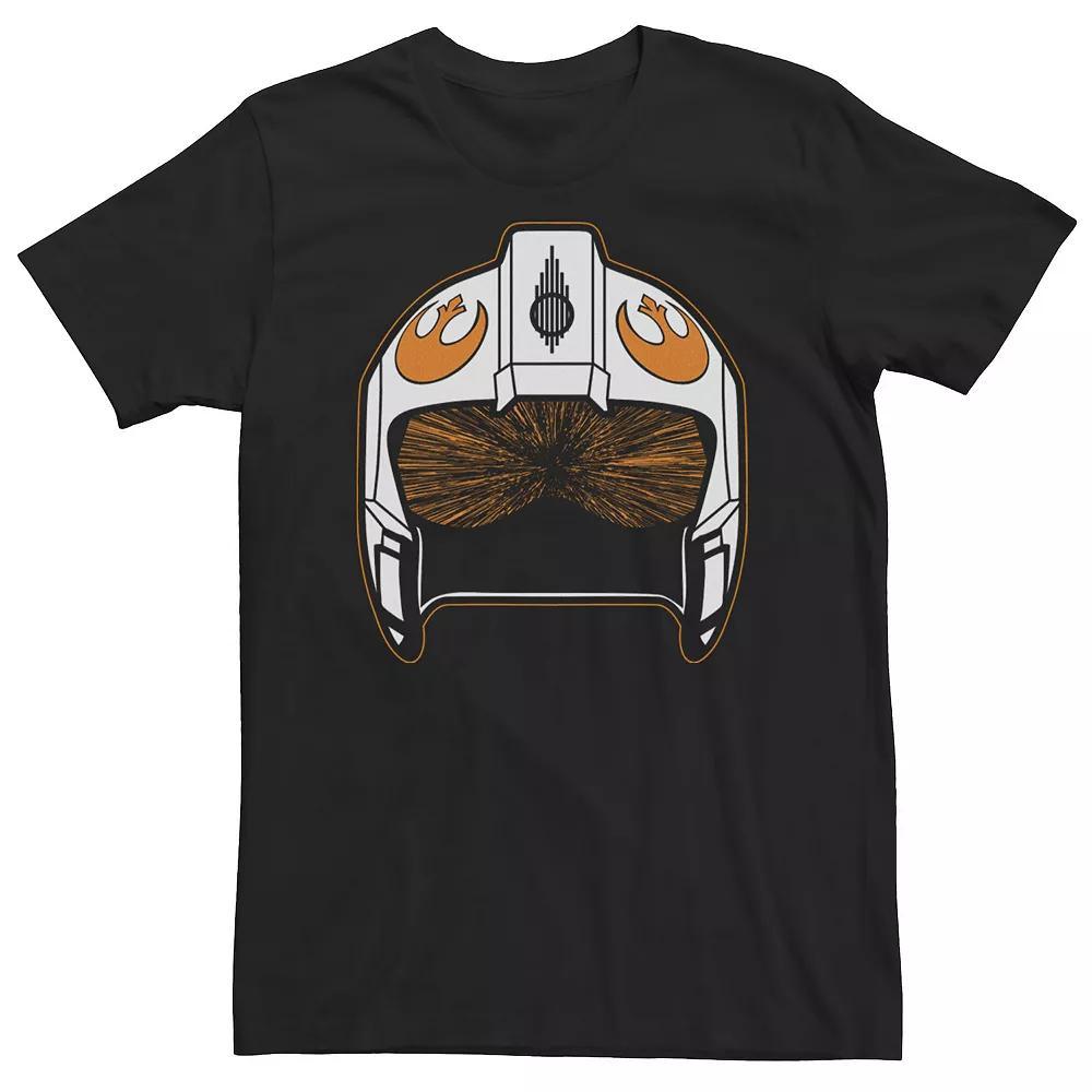 Big & Tall Star Wars The Force Awakens Rebel Helmet Big Face Tee, Men's, Size: 3XL, Black Product Image