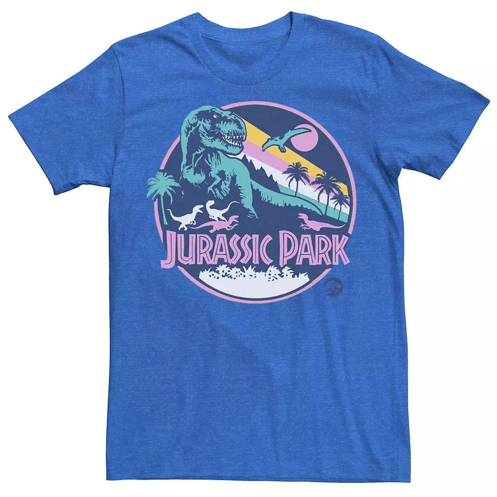 Men's Jurassic Park Retro Rex Scene Tee, Size: Large, Athletic Grey Product Image