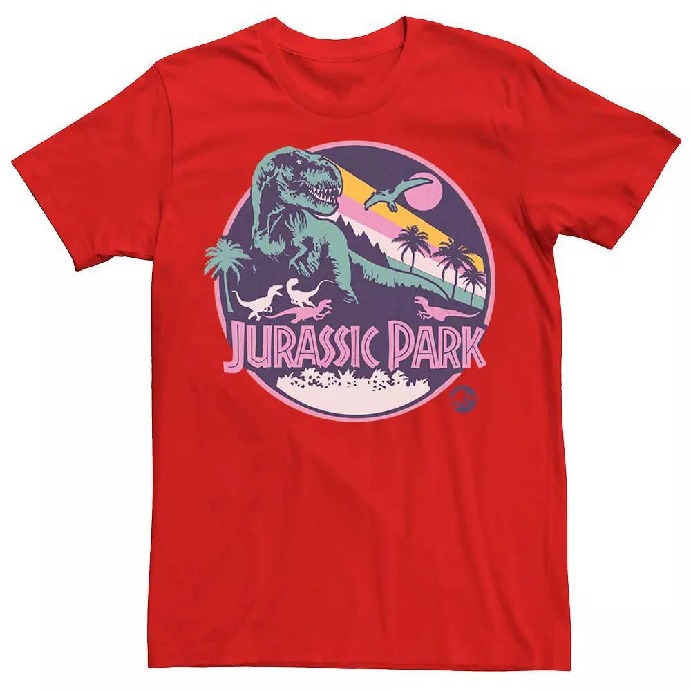 Men's Jurassic Park Retro Rex Scene Tee, Size: Large, Athletic Grey Product Image