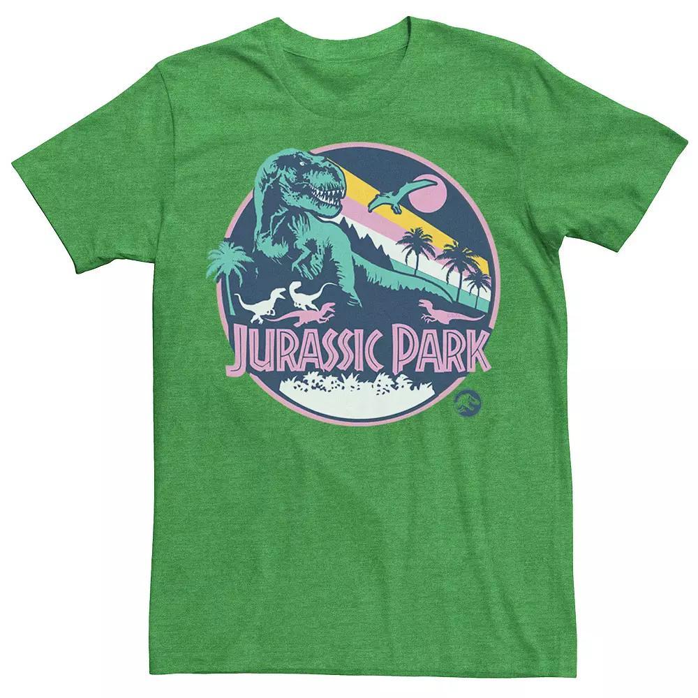 Men's Jurassic Park Retro Rex Scene Tee, Size: Large, Athletic Grey Product Image