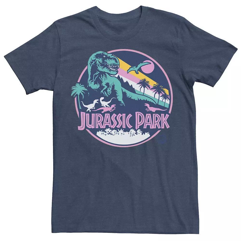 Men's Jurassic Park Retro Rex Scene Tee, Size: Large, Athletic Grey Product Image