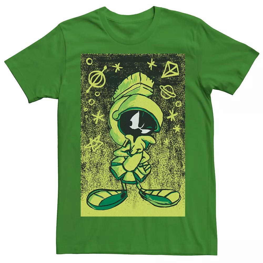 Men's Looney Tunes Marvin The Martian Draw Graphic Tee, Size: Small, Kelly Product Image
