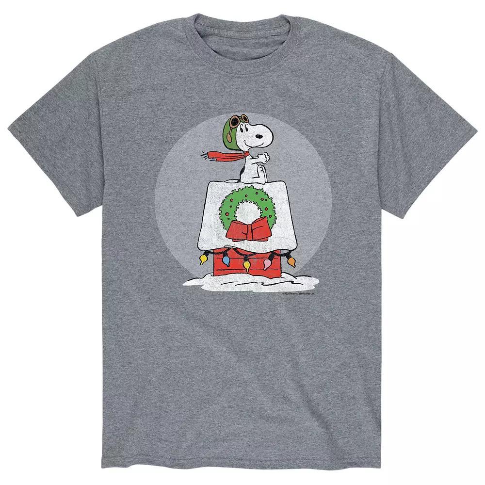 Men's Peanuts Snoopy Flight Tee, Size: Medium, Athletic Grey Product Image