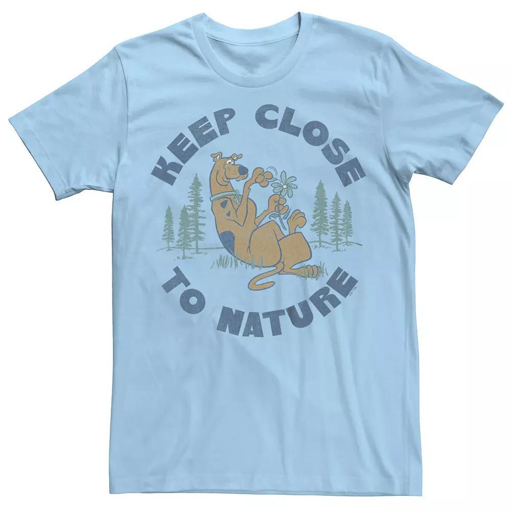 Men's Scooby-Doo Keep Close To Nature Graphic Tee, Size: Large, Light Blue Product Image