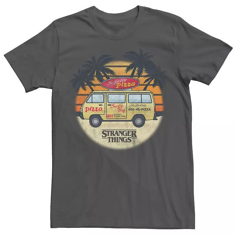 Men's Netflix Stranger Things Surfer Boy Pizza Tee, Size: XXL, Red Product Image