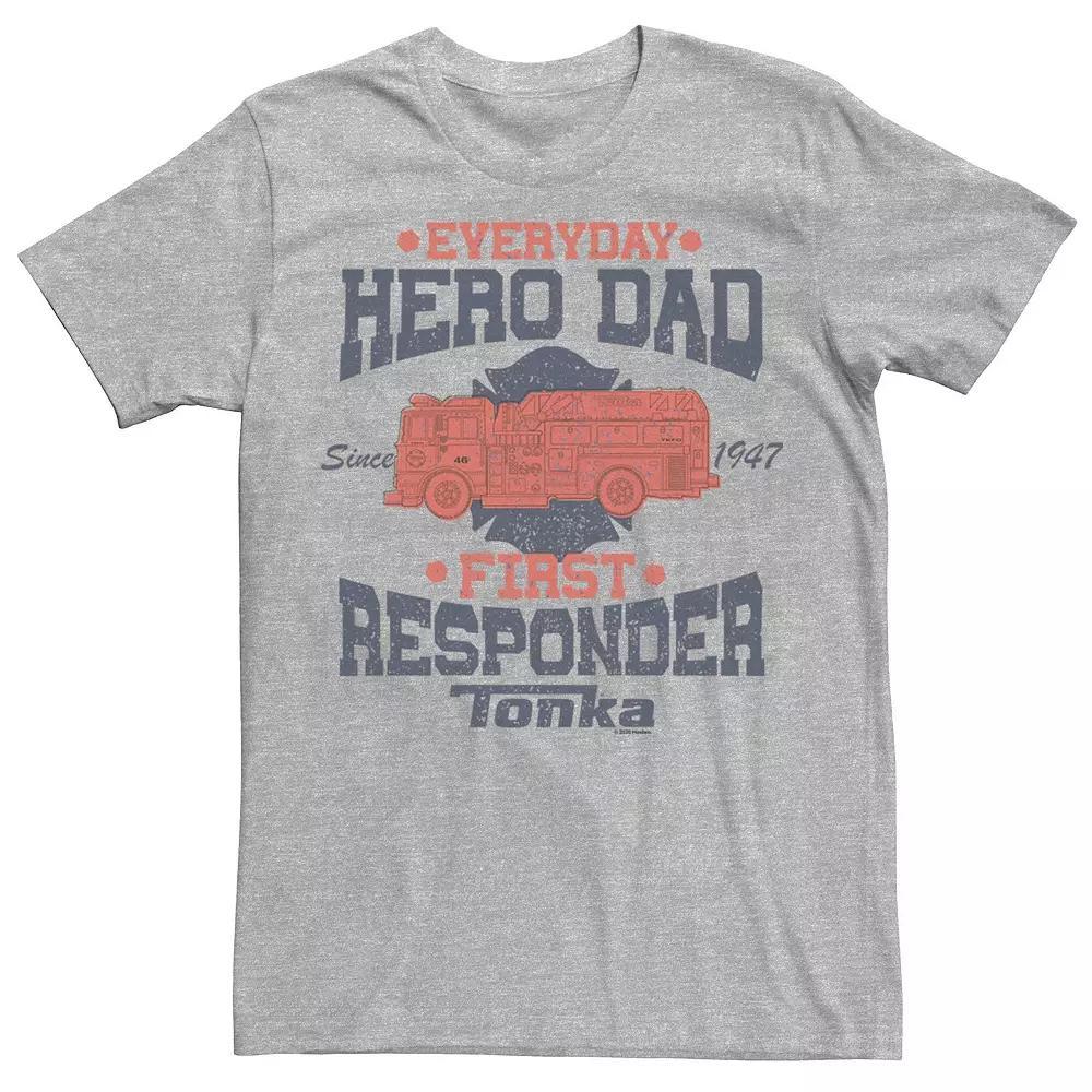 Men's Tonka Everyday Hero Dad First Responder Tee, Size: XXL, Athletic Grey Product Image