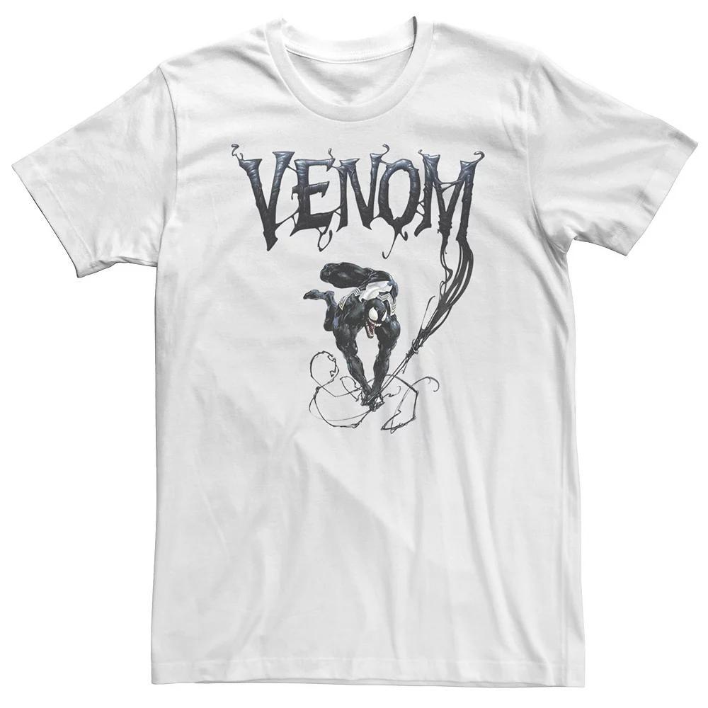 Big & Tall Marvel Venom Symbiote Style Swing Tee, Men's, Size: 4XL Tall, White Product Image