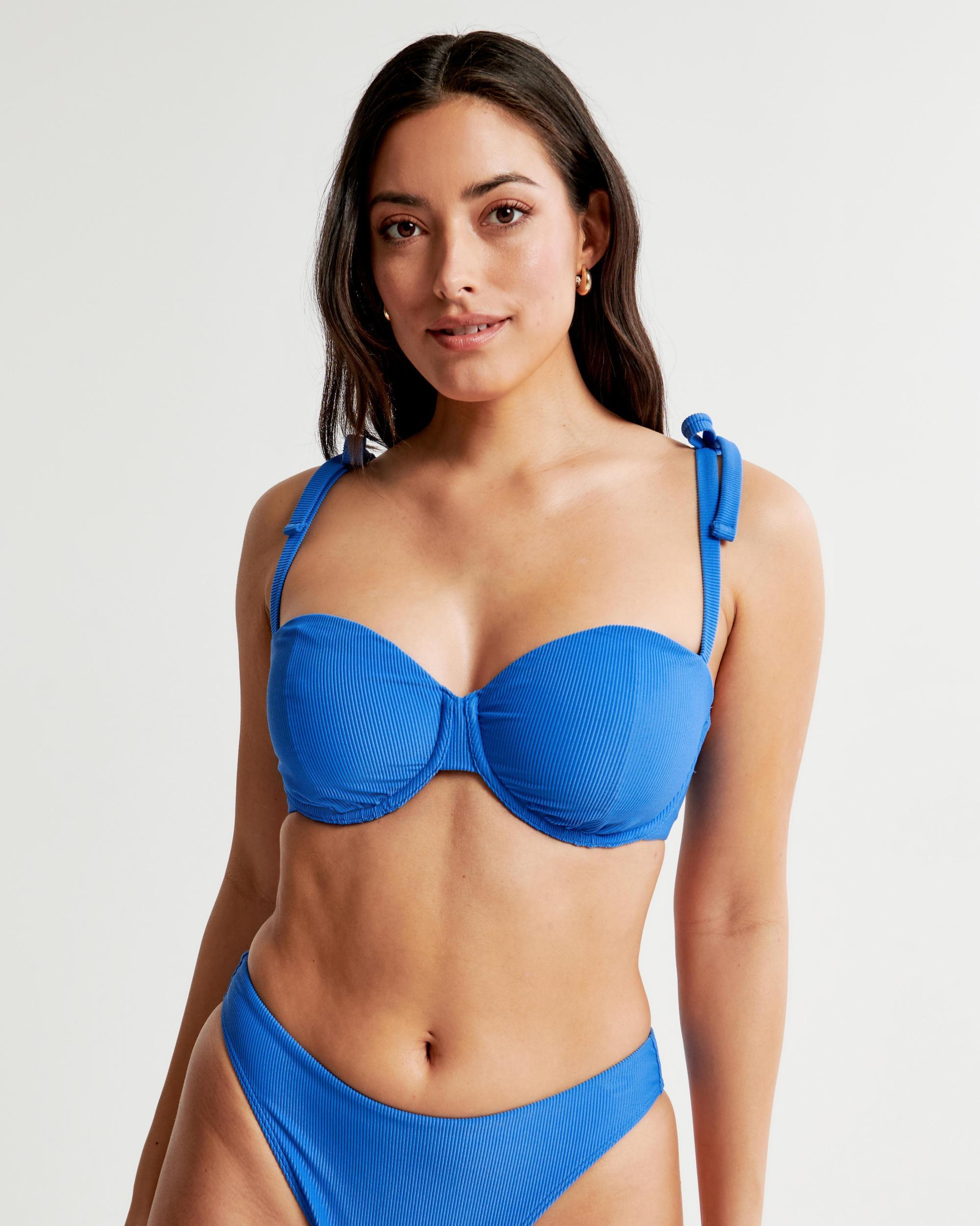 Curve Love Tie-Strap Underwire Bikini Top Product Image