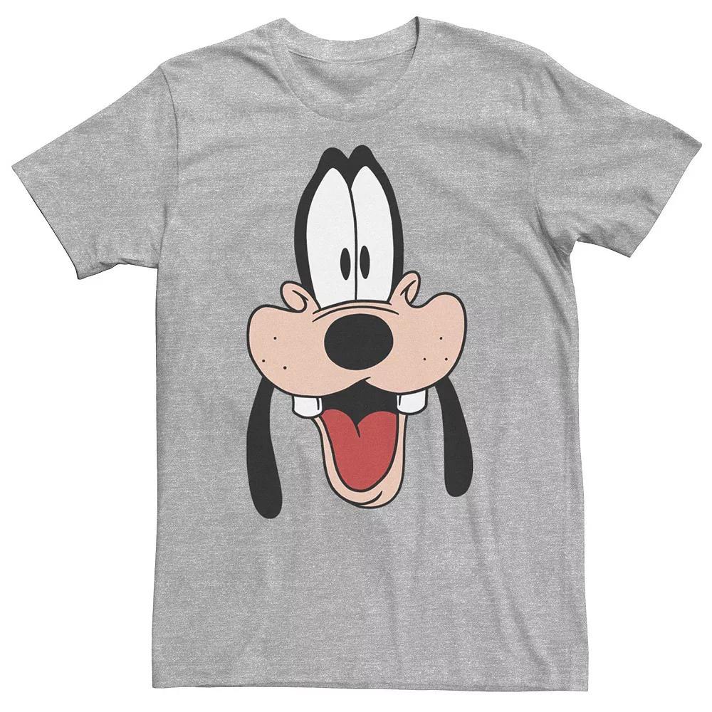 Big & Tall Disney A Goofy Movie Goofy Big Face Tee, Men's, Size: Large Tall, Athletic Grey Product Image