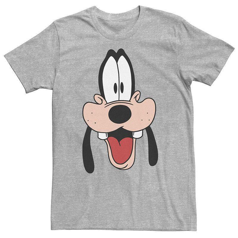 Big & Tall Disney A Goofy Movie Goofy Big Face Tee, Men's, Size: Large Tall, Athletic Grey Product Image