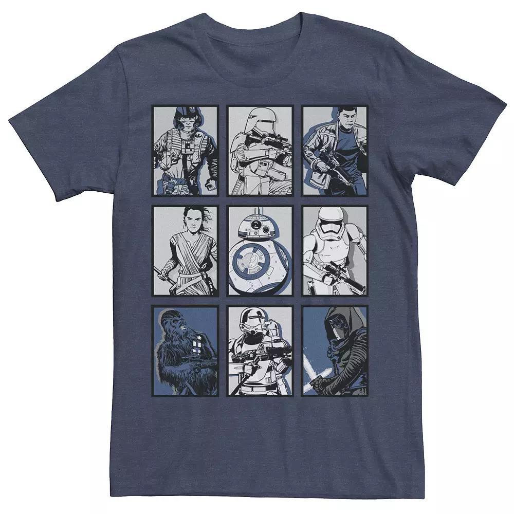 Men's Star Wars Force Awakens Pop Art Poster Graphic Tee, Size: 3XL, Royal Product Image