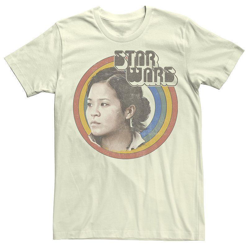 Men's Star Wars The Rise Of Skywalker Rose Retro Title Logo Tee, Size: Large, White Product Image