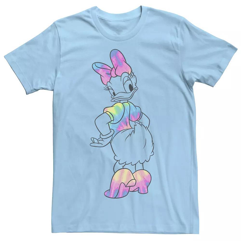Disney's Mickey And Friends Daisy Duck Tie Dye Men's Tee, Size: Medium, Light Blue Product Image