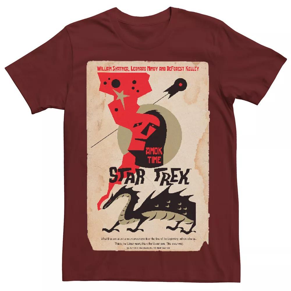 Mens Star Trek Amok Time Graphic Tee Red Product Image