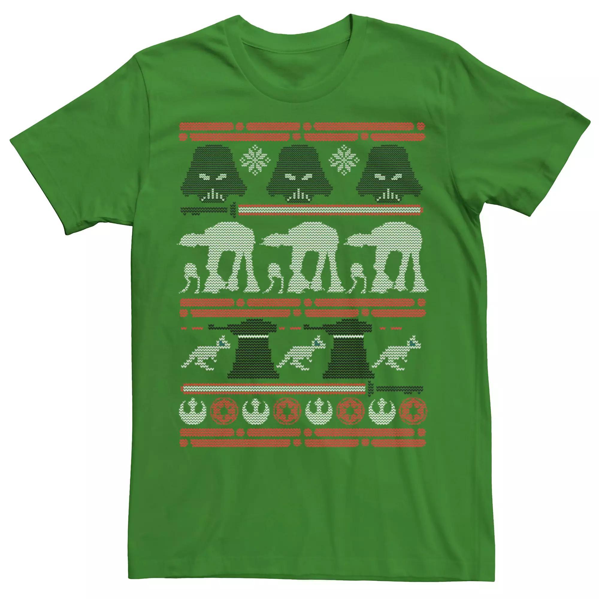 Men's Star Wars Darth Vader Hoth Ugly Christmas Sweater Tee, Size: XL, Kelly Product Image