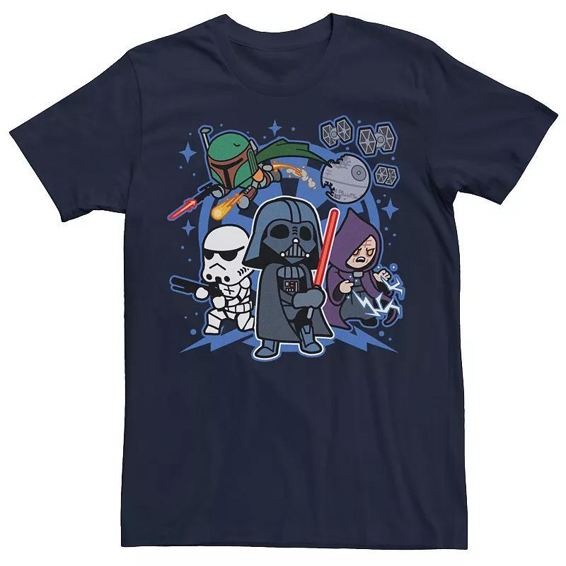Men's Star Wars Vader Kawaii Chibi Team Empire Tee, Size: Small, Blue Product Image