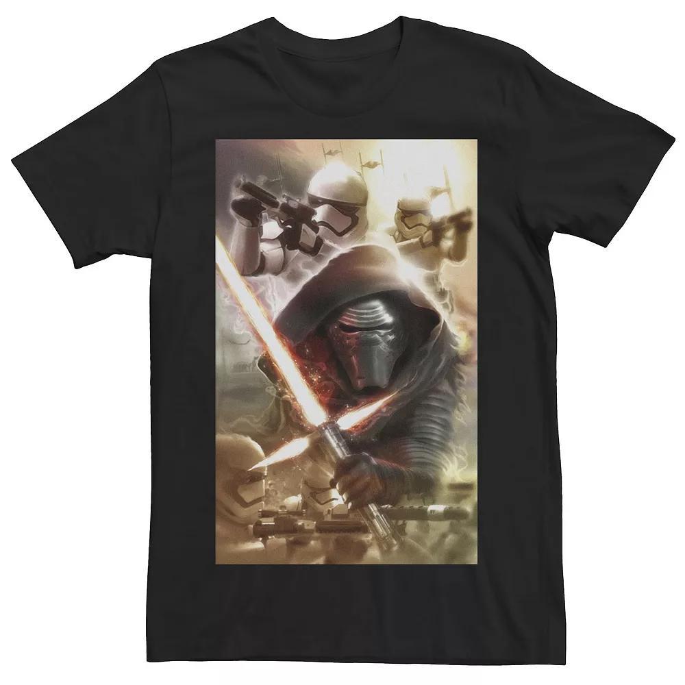 Men's Star Wars The Force Awakens Kylo Ren Invasion Tee, Size: Large, Black Product Image