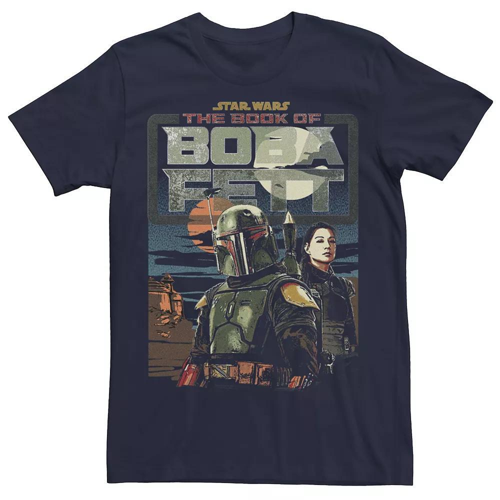 Men's Star Wars The Book Of Boba Fett Poster Tee, Size: XS, Blue Product Image