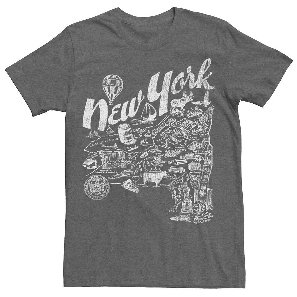 Men's New York State Of Mind Graphic Tee, Size: Medium, Grey Heather Product Image