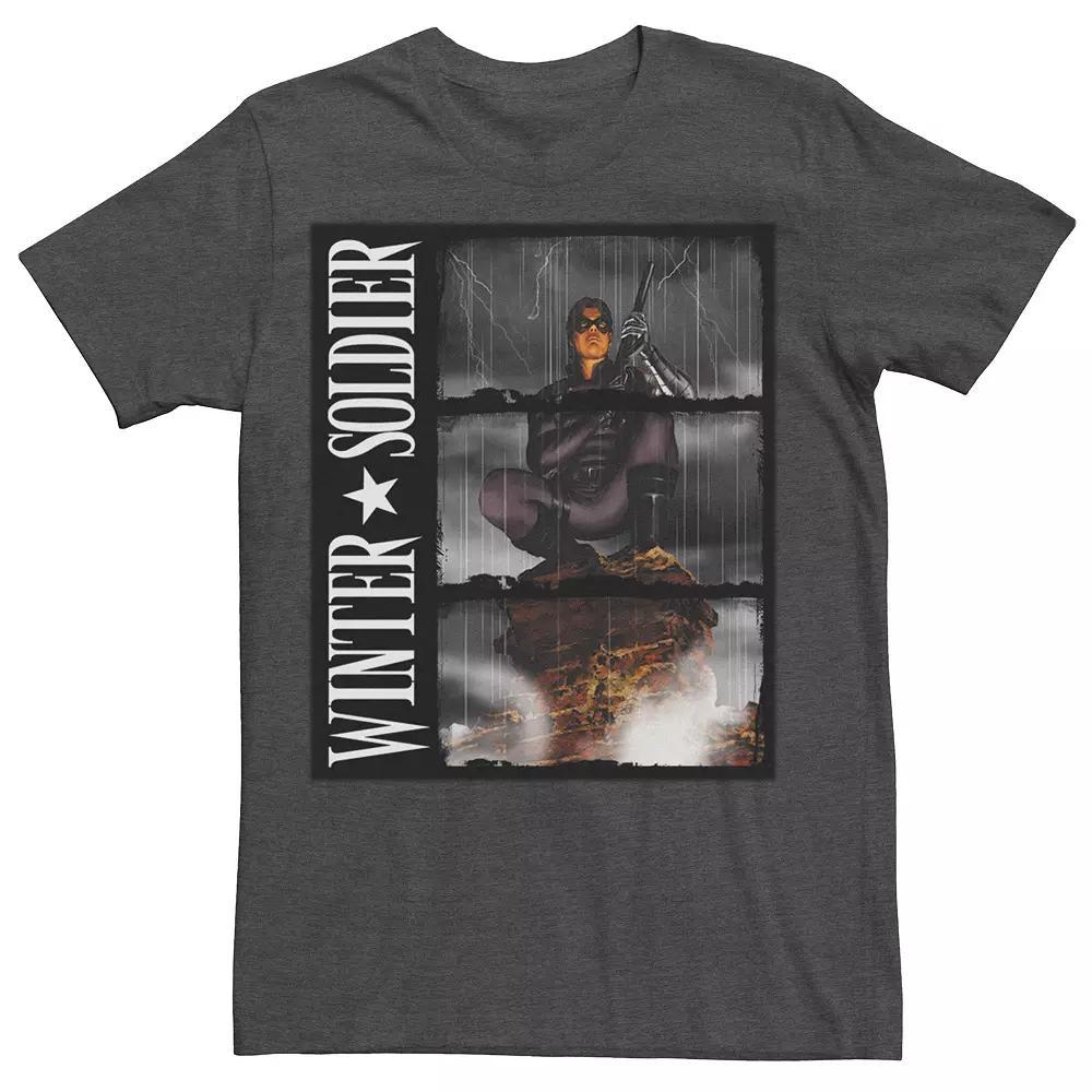 Men's Marvel Winter Solider Tee, Size: XL, Grey Heather Product Image
