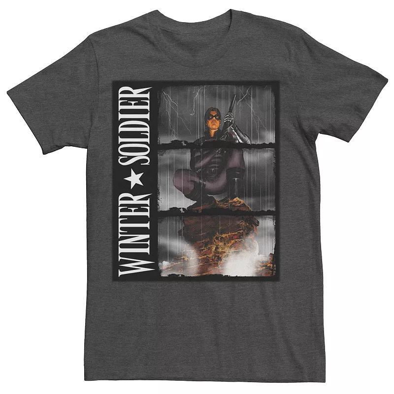 Men's Marvel Winter Solider Tee, Size: XL, Grey Heather Product Image