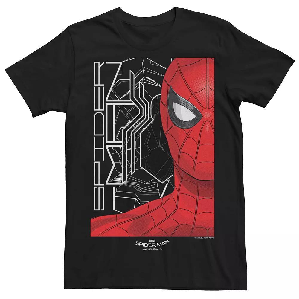 Men's Marvel Spider-Man Homecoming Profile Poster Tee, Size: Large, Black Product Image