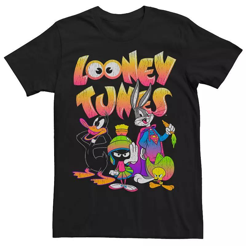 Men's Looney Tunes Cartoon Style Tee, Size: XL, Black Product Image