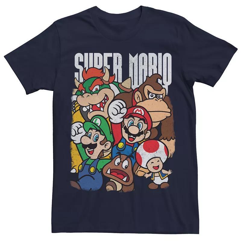 Men's Nintendo Super Group Pullover, Size: XL, Blue Product Image