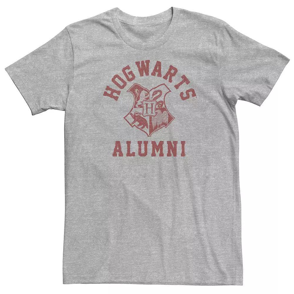 Mens Harry Potter Hogwarts Alumni Crest Tee, Men's, Size: XL, Athletic Grey Product Image
