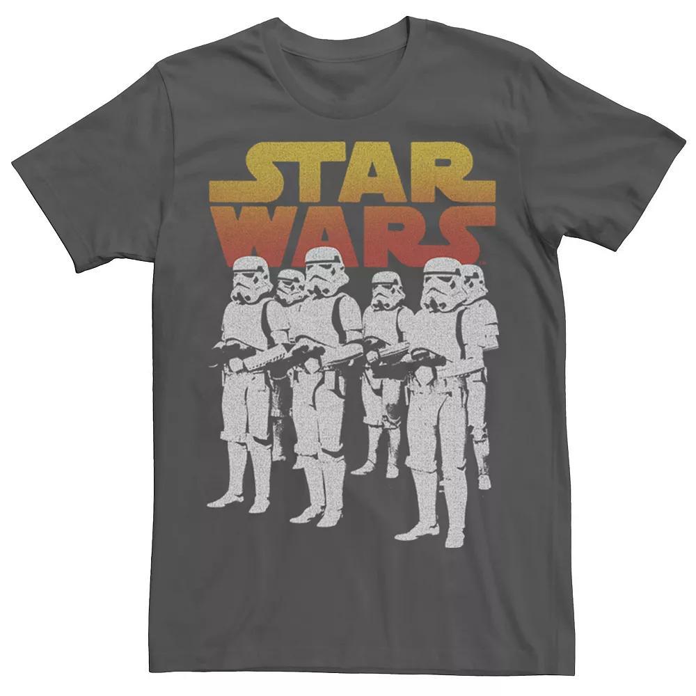 Men's Star Wars Stormtrooper Group Portrait Logo Tee, Size: 3XL, Grey Product Image