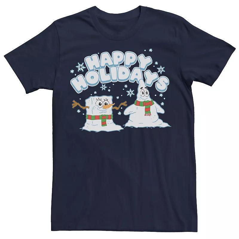 Men's Spongebob Squarepants Patrick Snowmen Tee, Size: Small, Royal Product Image
