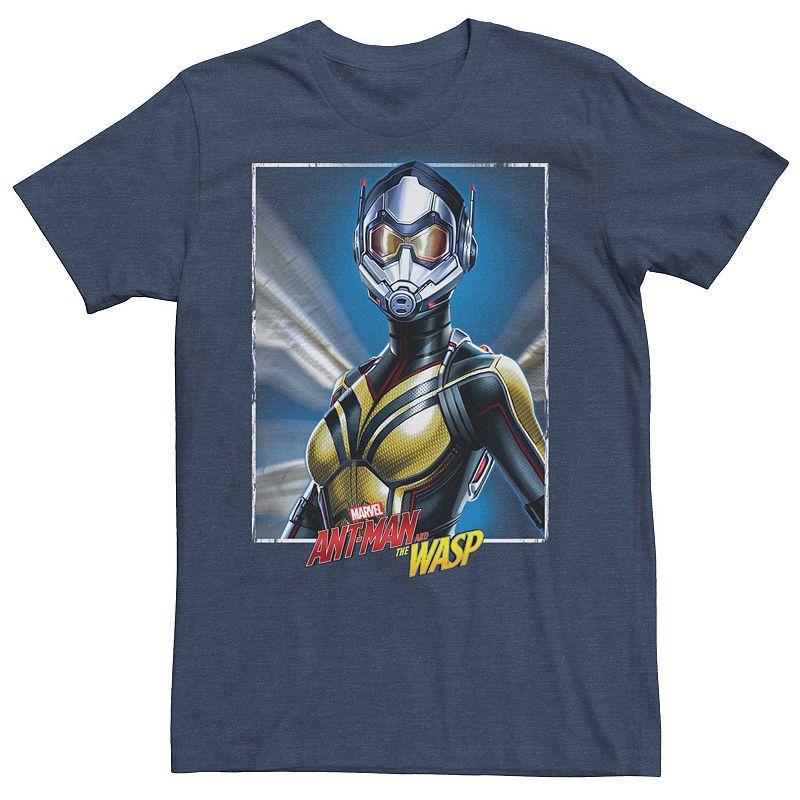 Men's Marvel Ant-Man And The Wasp Close Up Poster Tee, Size: XL, Navy Grey Product Image