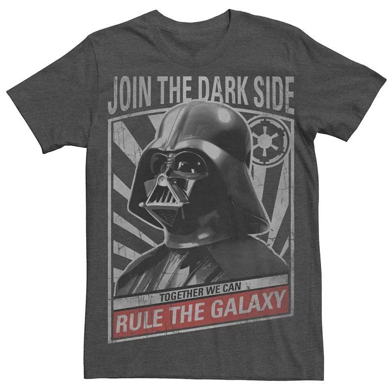 Men's Star Wars Darth Vader Galaxy Ruler Poster Tee, Size: Small, Grey Heather Product Image