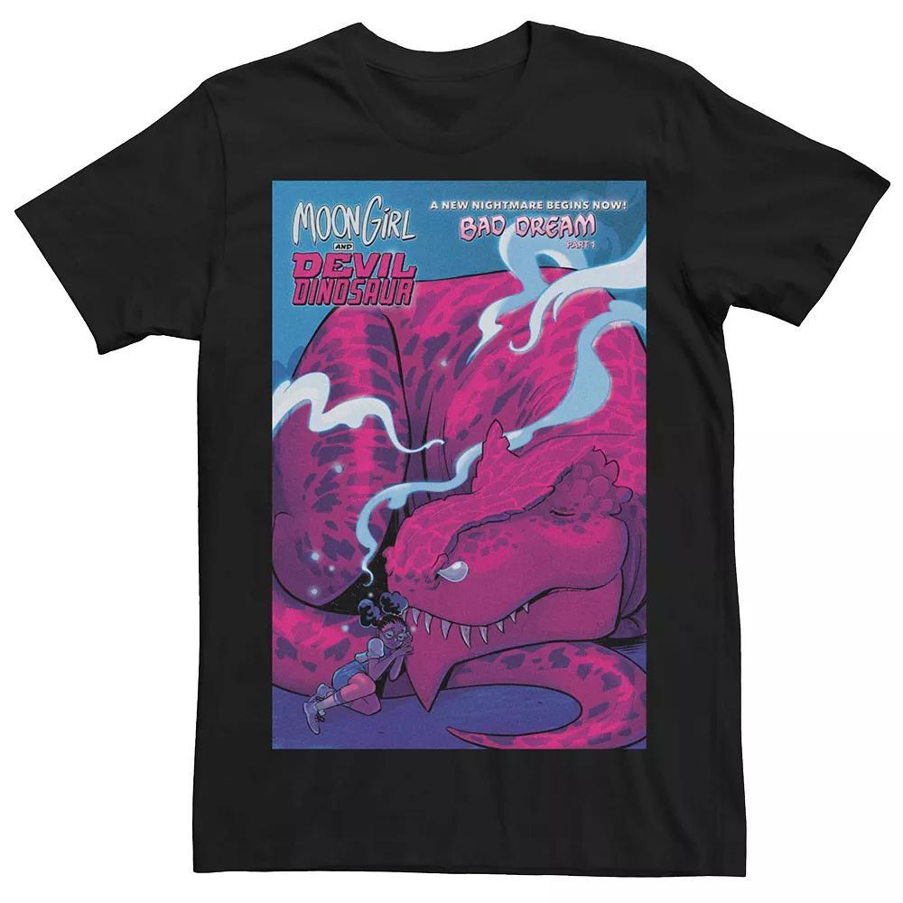 Men's Marvel Moon Girl and Devil Dinosaur Comic Cover Tee, Size: Medium, Black Product Image