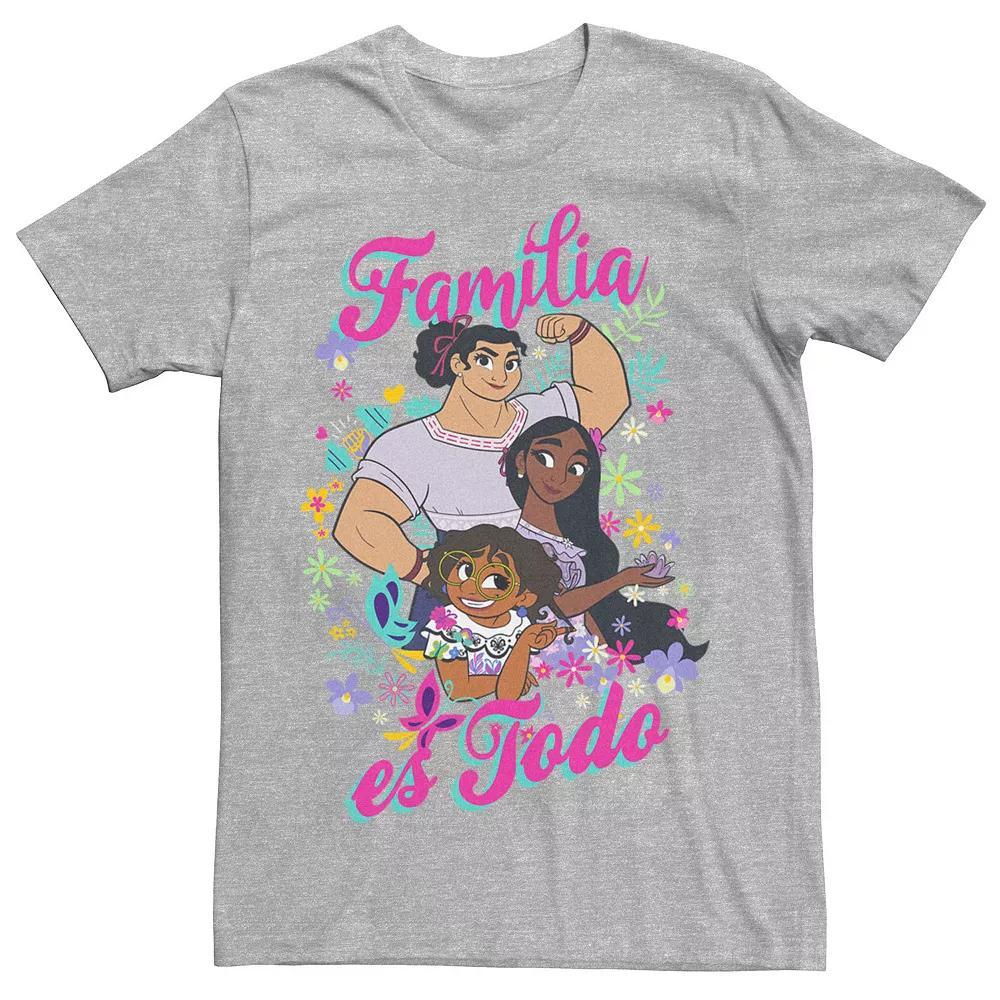 Disney's Encanto The Madrigal Familia Es Todo Men's Tee, Size: XXL, Athletic Grey Product Image
