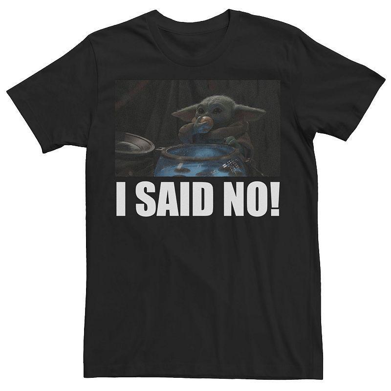 Big & Tall Star Wars: The Mandalorian The Child I Said No R5 Tee, Men's, Size: LT, Black Product Image
