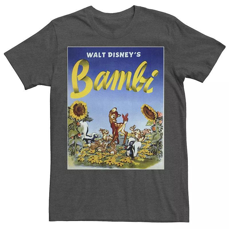 Disney's Bambi Men's Sunflower Poster Tee, Size: XL, Athletic Grey Product Image