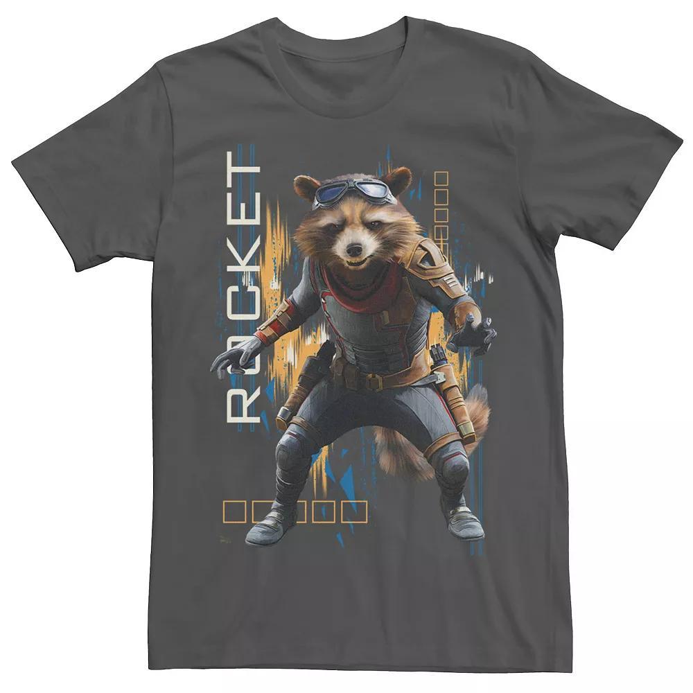 Men's Marvel Avengers Endgame Rocket Action Pose Graphic Tee, Size: Small, Grey Product Image