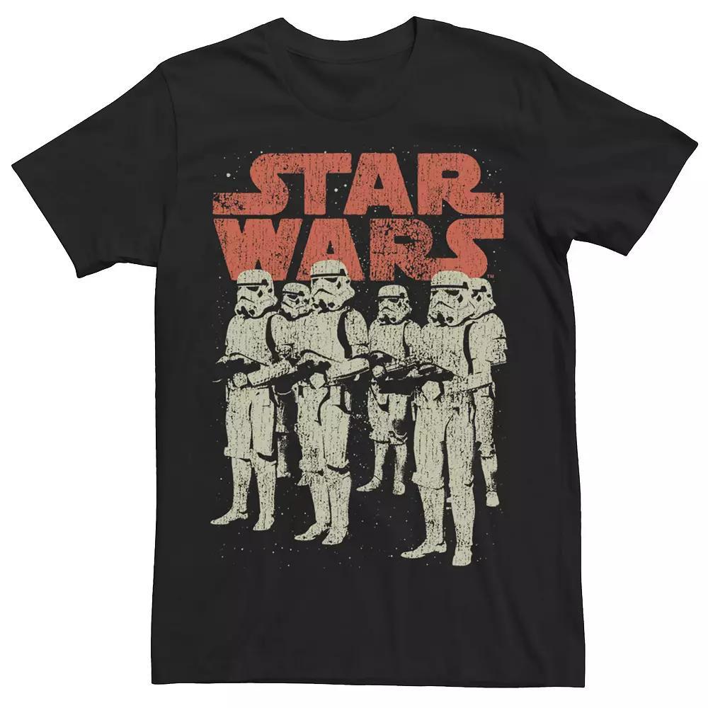 Men's Star Wars Stormtrooper Distressed Portrait Logo Tee, Size: XXL, Black Product Image