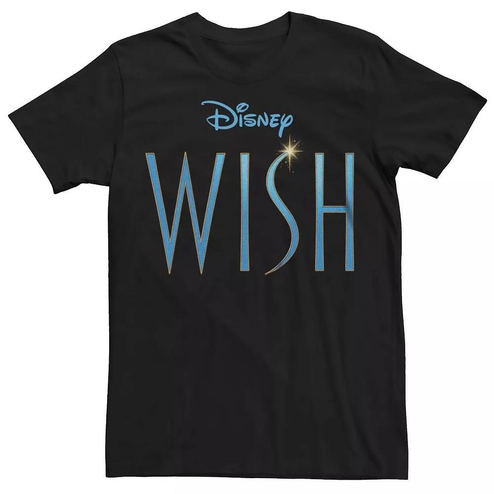 Men's Wish Title Logo Graphic Tee, Size: XL, Black Product Image