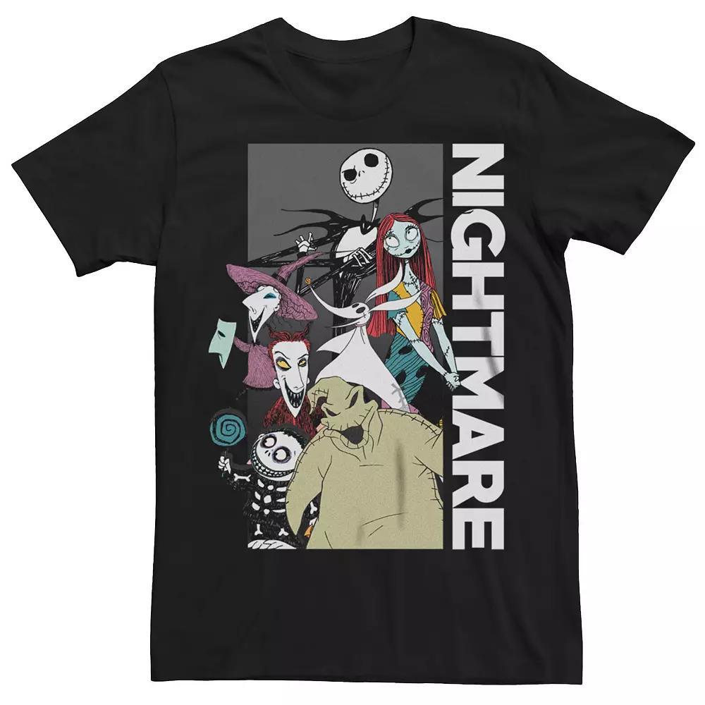 Disney's Nightmare Before Christmas Men's Scary Group Shot, Size: XXL, Black Product Image